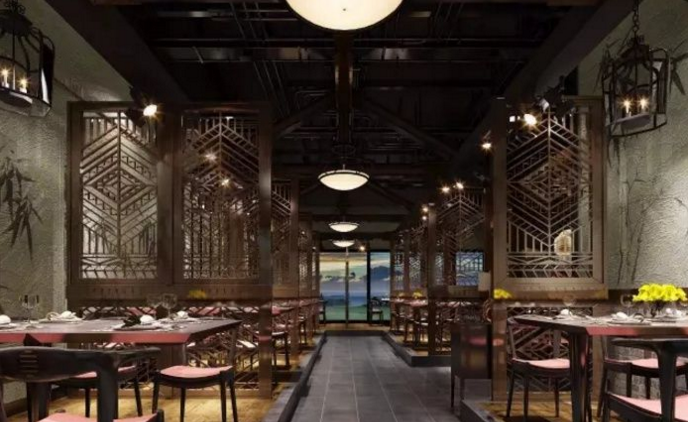 静安寺中式风格餐饮店装修